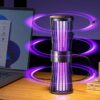 Лампа-ловушка для комаров LY-936 USB бесшумная с функцией ночника и электрической сеткой 3000 В, чёрная