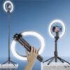 Селфи-палка с кольцевой LED-лампой и функцией AI-авто-отслеживания / Штатив P225Q 2,2м с Bluetooth 5.2 Type-C