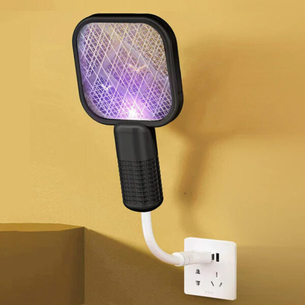 Электрический уничтожитель насекомых от USB, Черный / Лампа от комаров / Ловушка для комаров / Электрическая мухобойка