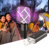 Электрический уничтожитель насекомых от USB, Черный / Лампа от комаров / Ловушка для комаров / Электрическая мухобойка