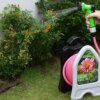 Гибкий садовый шланг с пистолетом и катушкой переносной, 10 м, LY-907 / Шланг с катушкой / Поливочный шланг