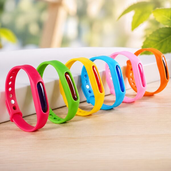 Силиконовый браслет от комаров, капсула, MOSQUITO BRACELET, цвет микс / Силиконовый антимоскитный браслет