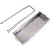 Переносной мангал с решеткой 80х78х30см, BARBECUE TRAY 770SS, Серебристый / Барбекюшница / Раскладной мангал барбекю