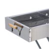 Переносной мангал с решеткой 80х78х30см, BARBECUE TRAY 770SS, Серебристый / Барбекюшница / Раскладной мангал барбекю