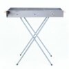Раскладной мангал переносной 70х70х30см, BARBECUE TRAY 770T, Серебристый