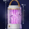 Антимоскитная лампа-ловушка Camping Mosquito Lamp 2 в 1 с ночником, USB Type-C, 5 Вт, 360°, до 20 м², белая