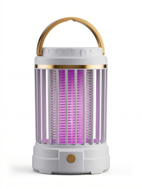 Антимоскитная лампа-ловушка Camping Mosquito Lamp 2 в 1 с ночником, USB Type-C, 5 Вт, 360°, до 20 м², белая