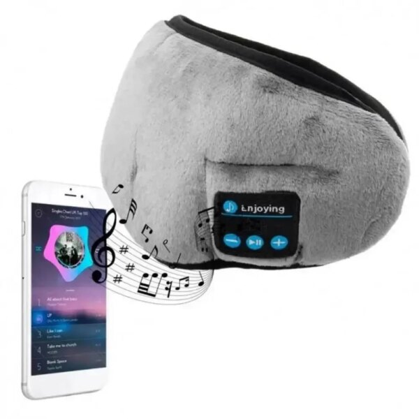 Маска для сна MUSIC GOGGLES A183 с гарнитурой Bluetooth, Серый / Маска на глаза для сна / Повязка на глаза для сна