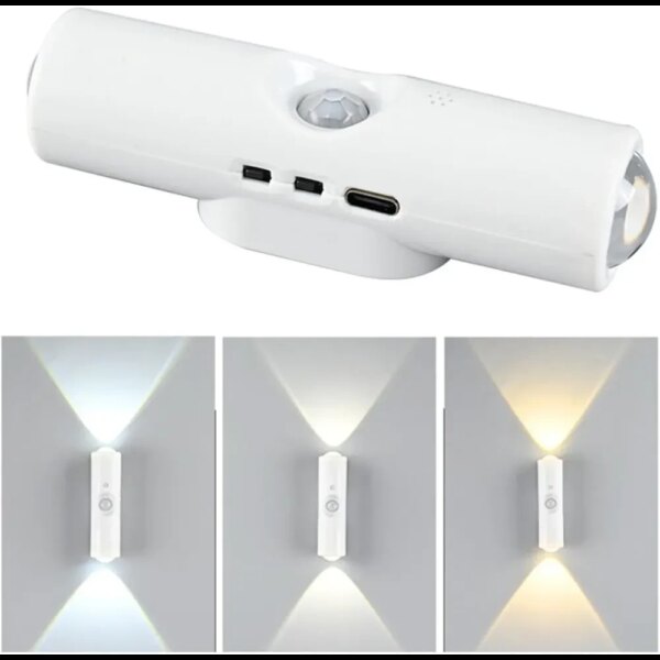 Настенная LED лампа NS-02 • Декоративный RGB-светильник NS-02 с датчиком движения для интерьерной подсветки