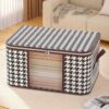Чехол для хранения вещей и постельного белья 50 л, (54х35х25 см), BAG LY-377, Коричневый / Органайзер для одеял и подушек