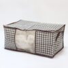 Чехол для хранения вещей и постельного белья 50 л, (54х35х25 см), BAG LY-377, Коричневый / Органайзер для одеял и подушек