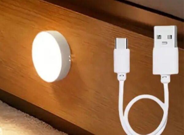 Аккумуляторный светильник с датчиком движения на магните от USB, DZG-GY-005, Белый / Светильник светодиодный