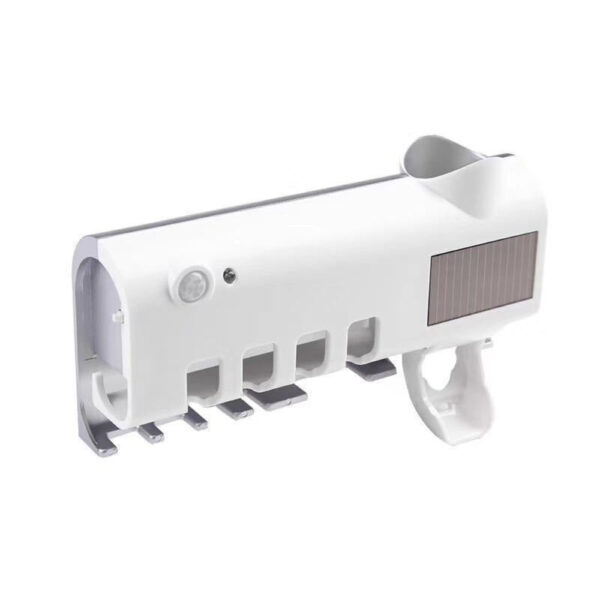 Держатель зубных щеток Brush Sterilizer, Белый / Диспенсер для зубной пасты / Уф стерилизатор