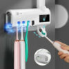Держатель зубных щеток Brush Sterilizer, Белый / Диспенсер для зубной пасты / Уф стерилизатор