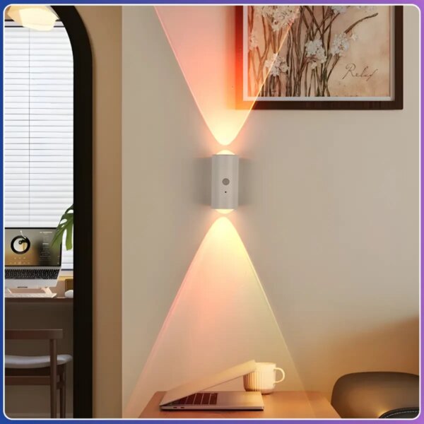 Настенная LED-лампа NS-01 Светодиодный светильник NS-01 RGB с датчиком движения и пультом управления
