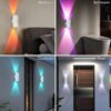 Настенная LED-лампа NS-01 Светодиодный светильник NS-01 RGB с датчиком движения и пультом управления