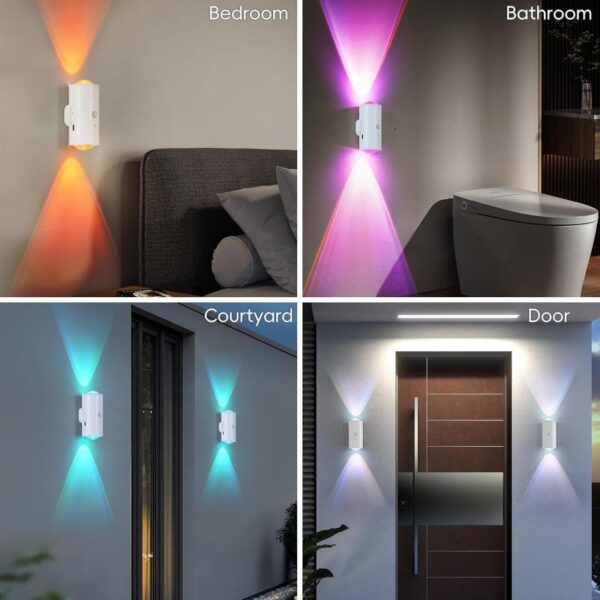 Настенная LED-лампа NS-01 Светодиодный светильник NS-01 RGB с датчиком движения и пультом управления