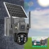360° Уличная IP-камера TP18 4G Solar PTZ с автономным питанием и SIM-картой, 6 МП, черная