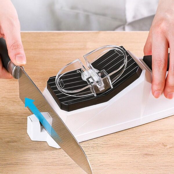 Электрическая точилка для ножей Electric Knife Sharpener от USB, Белый / Профессиональная электроточилка / Ножеточка