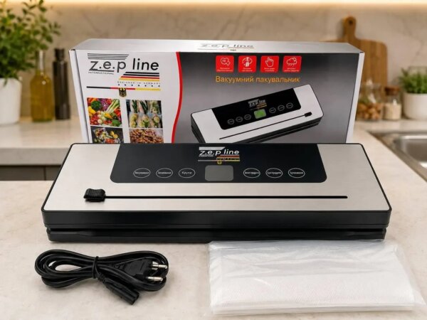 Вакуумный упаковщик Zepline ZP-00381 200 Вт с 6 программами и LED-подсветкой