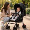 Прогулочная коляска от 6 месяцев 26X-181, детская складная коляска, тележка с ремнями безопасности, коляска с капюшоном