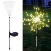 Садовый фонарь на солнечной батарее Одуванчик (1 шт) 90 LED, Теплый белый / Лед светильник для сада на ножке