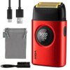 Электробритва шейвер с двойным лезвием, от USB, VGR V-377, Красная / Мужская электробритва аккумуляторная