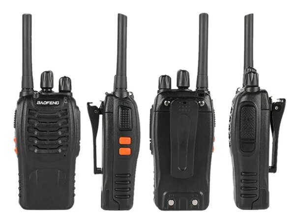 Комплект из двух раций Baofeng BF-888S на 16 каналов до 5 км, радиостанция на 2 двухдиапазонных рации на 1500 мАч со встроенным FM
