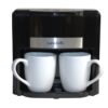 Капельная кофеварка, 500 Вт, 2 чашки, LB-54007, Черная / Кофеварка для дома / Кофеварка с керамическими чашками