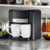 Капельная кофеварка, 500 Вт, 2 чашки, LB-54007, Черная / Кофеварка для дома / Кофеварка с керамическими чашками