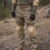 Набор тактической защиты налокотники и наколенники Eagle KN-04, Песок / Комплект регулируемой защиты для рук