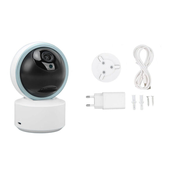 WIFI камера видеонаблюдения 6MP, TY305, Белая / Вайфай видеоняня / Возвратная камера 360 / IP Камера с управлением телефоном