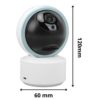 WIFI камера видеонаблюдения 6MP, TY305, Белая / Вайфай видеоняня / Возвратная камера 360 / IP Камера с управлением телефоном