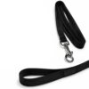 Регулируемая сетчатая шлейка для собак и котов M с поводком 120 см, черная, обхват груди 38 см