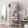 Напольная вешалка для одежды 178х60х26см, Clothes Rack Up, Черный / Стойка-вешалка в прихожую / Стойка для одежды