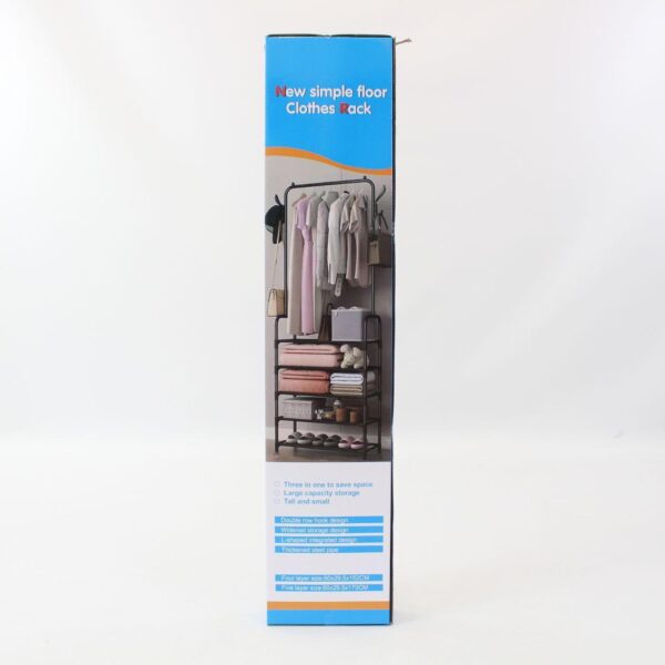 Напольная вешалка для одежды 178х60х26см, Clothes Rack Up, Черный / Стойка-вешалка в прихожую / Стойка для одежды