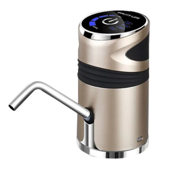 Помпа аккумуляторная для воды XL-129, от USB, Золотистый / Автоматический электрический насос на буль