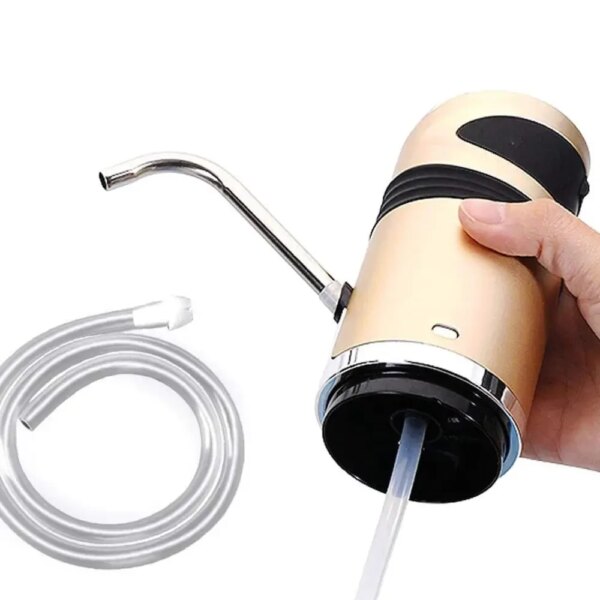Помпа аккумуляторная для воды XL-129, от USB, Золотистый / Автоматический электрический насос на буль