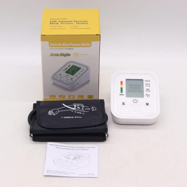 Автоматический тонометр с индикатором аритмии ARM Style B02R, Белый / Аппарат для измерения давления
