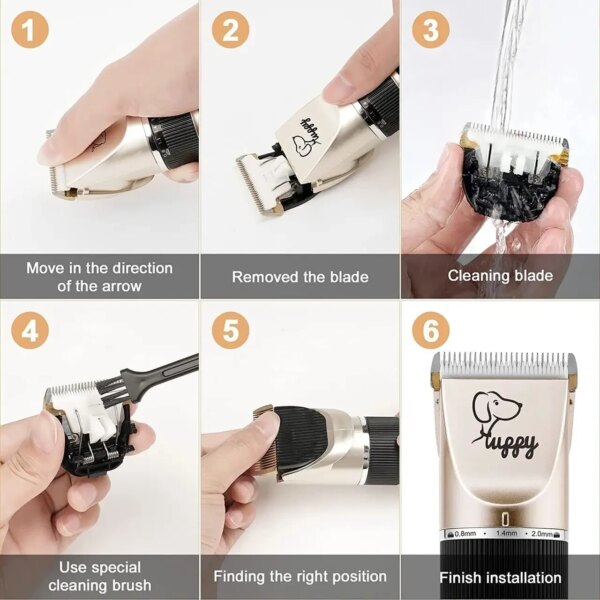 Машинка для стрижки собак и кошек Pet Grooming Hair Clipper Kit триммер для собак, набор для груминга