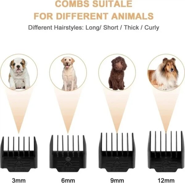 Машинка для стрижки собак и кошек Pet Grooming Hair Clipper Kit триммер для собак, набор для груминга