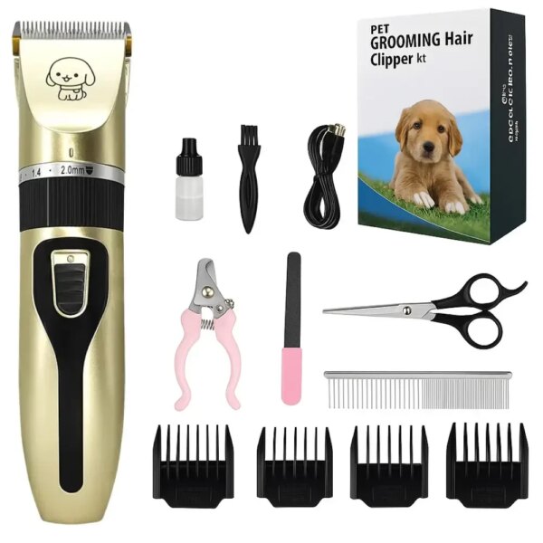Машинка для стрижки собак и кошек Pet Grooming Hair Clipper Kit триммер для собак, набор для груминга
