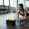 Увлажнитель воздуха ночник с эффектом пламени Bluetooth колонка
