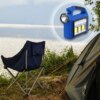 Ручной фонарь с солнечной батареей 5Вт, PowerBank, USB, DIZ-2209-3