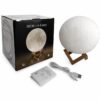УЦЕНКА! Светильник-ночник 3D слой Луна Moon Lamp на деревянной подставке 15 см (Плохая упаковка 3611)