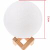 УЦЕНКА! Светильник-ночник 3D слой Луна Moon Lamp на деревянной подставке 15 см (Плохая упаковка 3611)