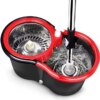 Комплект швабра с турбо отжимом и ведром Spin Mop 360 10 л набор для уборки и мытья пола