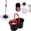 Комплект швабра с турбо отжимом и ведром Spin Mop 360 10 л набор для уборки и мытья пола