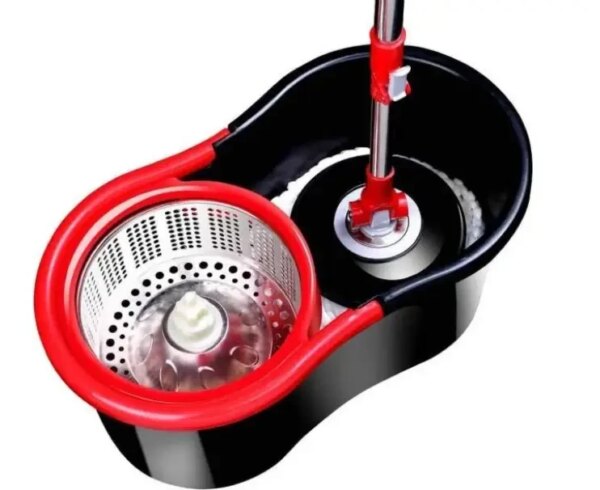 Комплект швабра с турбо отжимом и ведром Spin Mop 360 10 л набор для уборки и мытья пола