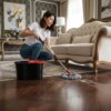 Комплект швабра с турбо отжимом и ведром Spin Mop 360 10 л набор для уборки и мытья пола